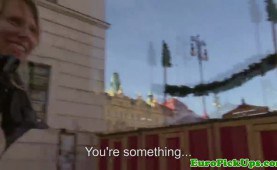 Pulled euro amateur slut sucking dick